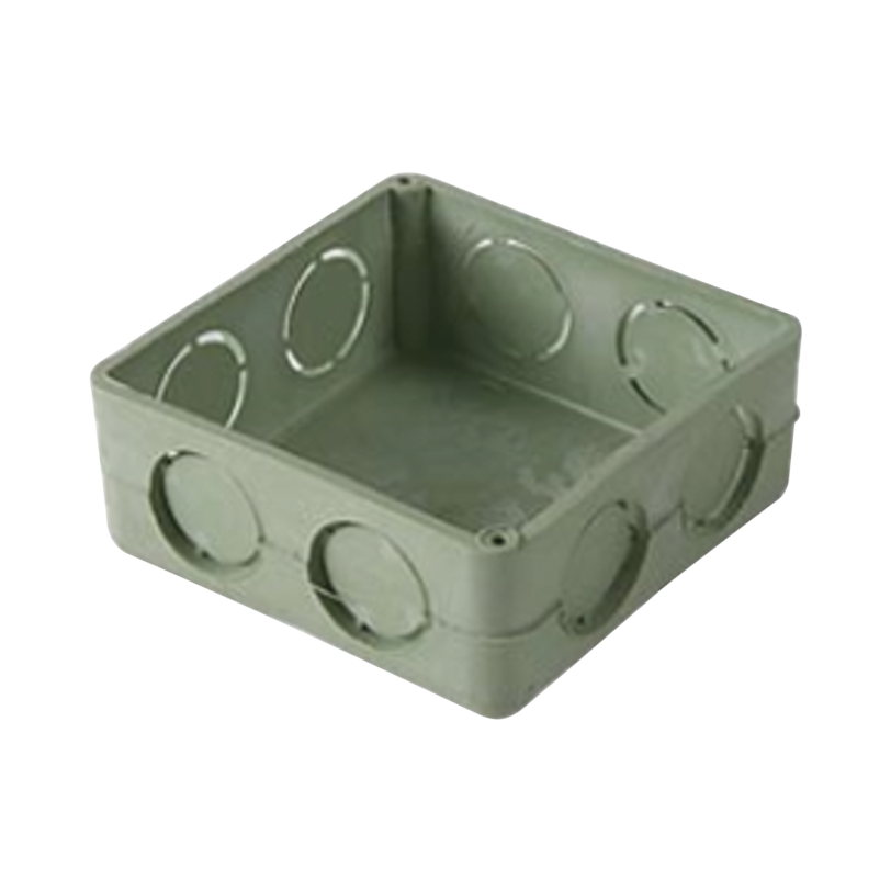 Caja cuadrada de 1  para instalaciones con tuberia PVC Conduit pesado