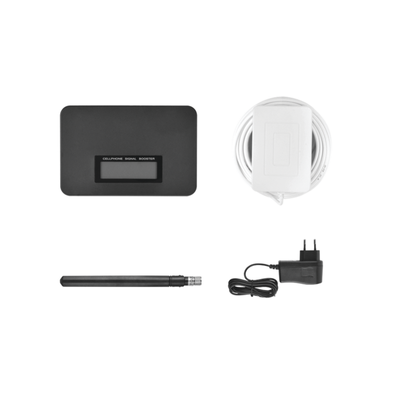 KIT de Amplificador de Señal Celular para Mejorar las llamadas telefónicas de TELCEL, MOVISTAR y AT&T | Mejora la transferencia de Datos 3G | Hasta 300 metros cuadrados de cobertura o de 1 a 3 habitaciones.