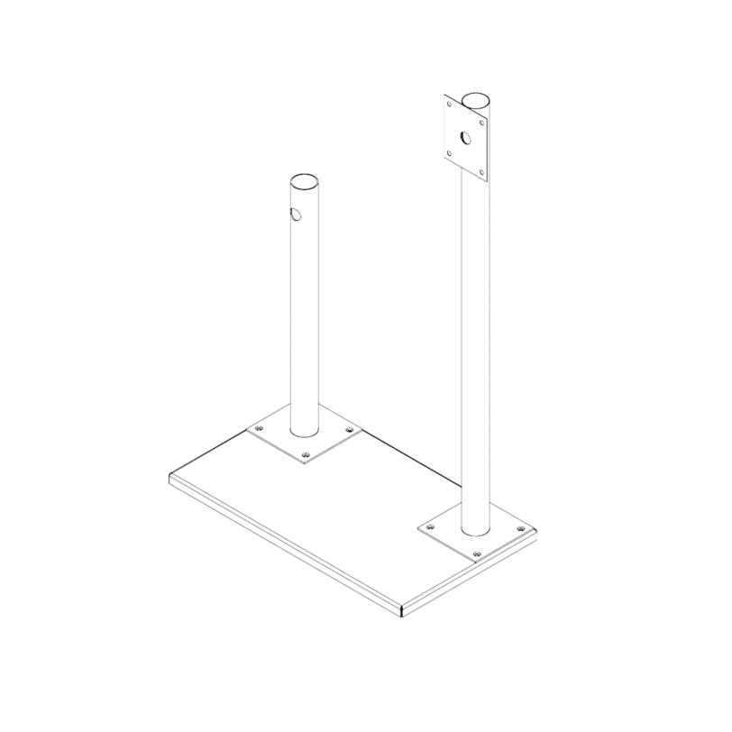 Base de Demostración para Antena FORCE y Cámara HIKVISION.