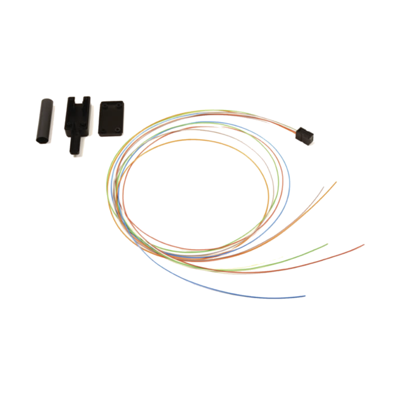 Kit Breakout de 6 fibras, para convertir fibra (Loose Tube) de 250 a 900 micras, 1 metro