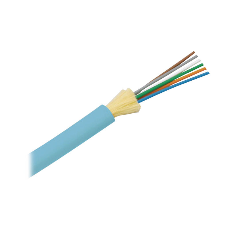 Cable de Fibra Óptica de 6 hilos, Multimodo OM3 50/125 Optimizada, Interior, Tight Buffer 900um, No Conductiva (Dieléctrica), OFNR (Riser), Precio Por Metro