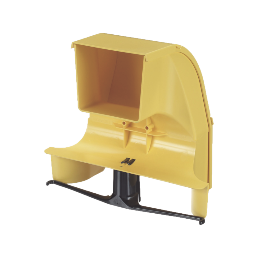 Bajada Para Canaleta FiberRunner?, Uso con Medidas 4x4, 6X4, 12X4, o 24X12, Con Reducción a 4X4, Color Amarillo