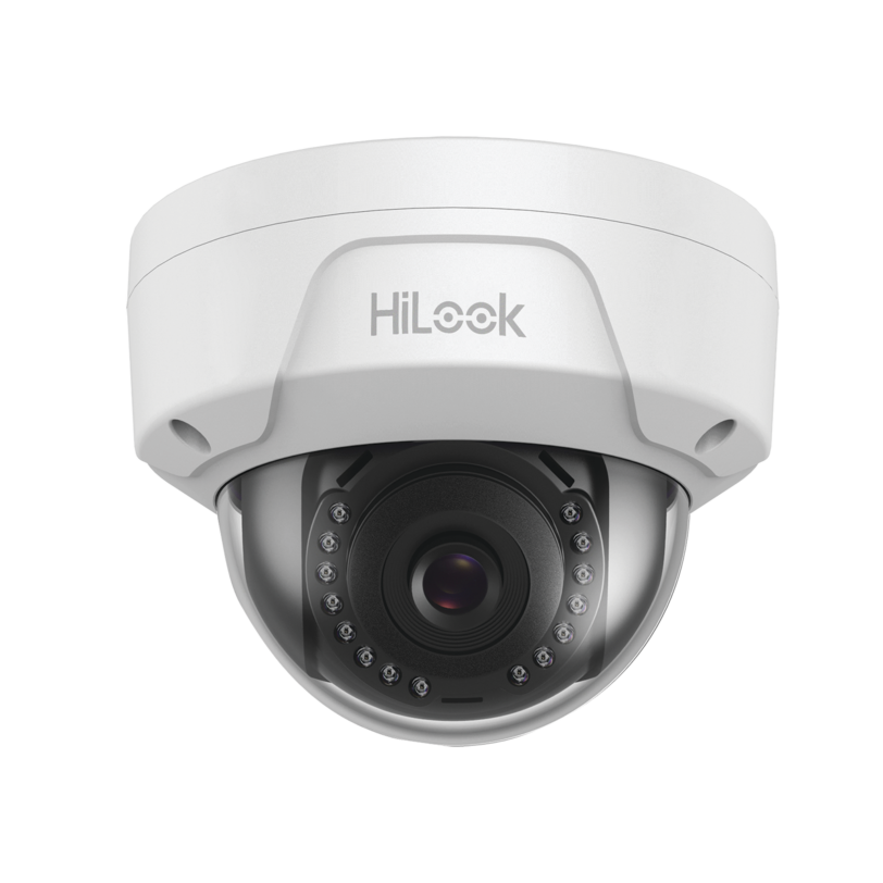 HiLook Series / Domo IP 2 Megapíxel / 30 mts IR / Exterior IP67 / IK10 / dWDR / PoE / Lente 2.8 mm