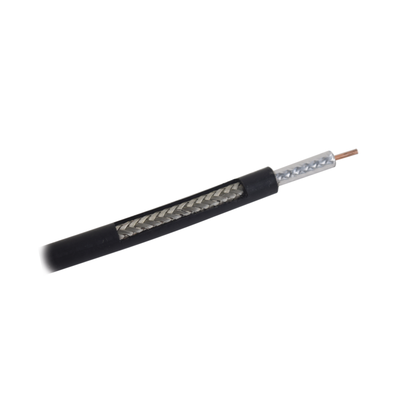 Carrete de 305m, Cable Coaxial RG-58 LMRLW-195, Baja Pérdida de 50 Ohms, Conductor de Cobre Sólido