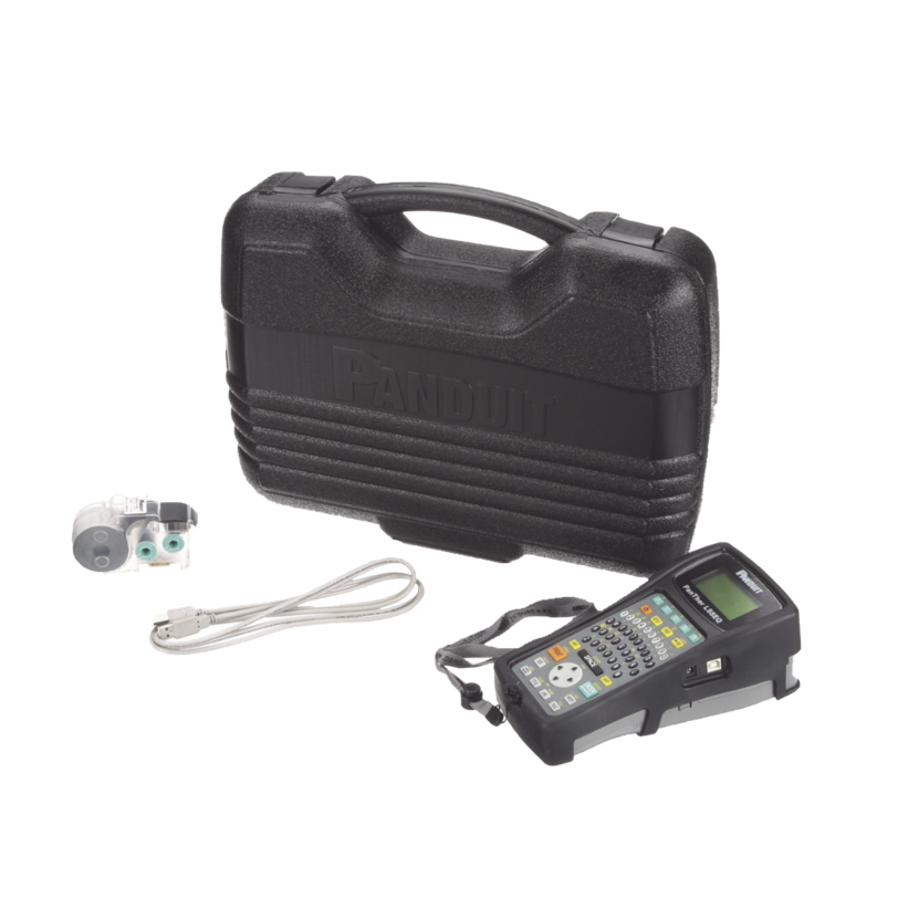 Kit de Impresora Etiquetadora, Para Identificaciónde de Cables, Componentes y Equipos de Seguridad, Con Teclado Qwerty, de Transferencia Térmica