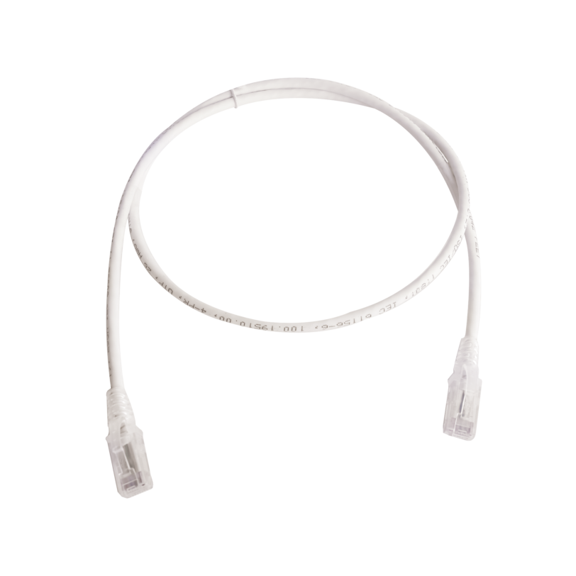 Patch Cord MC6 Modular Cat6 UTP, CM/LS0H, 3ft, Color Blanco, Versión Bulk (Sin Empaque Individual)