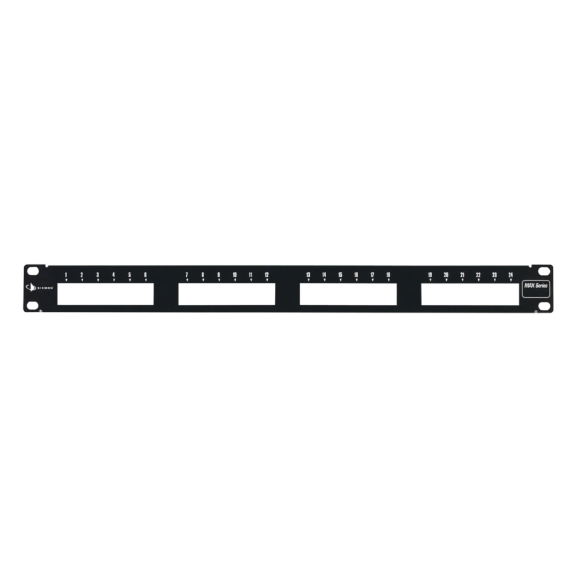 Patch Panel MAX Modular, de 24 Puertos, Plano, 1UR