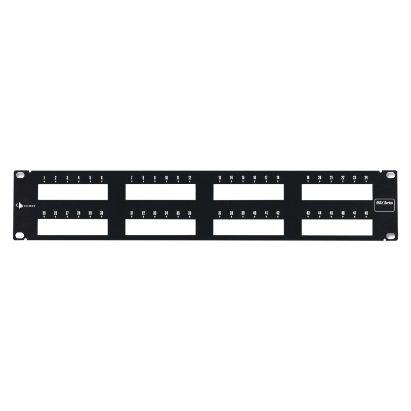 Patch Panel MAX Modular, de 48 Puertos, Plano, 2UR