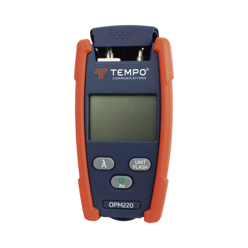 Medidor de Alta Potencia (Micro OPM) para Fibra Óptica con Localizador Visual de Fallos (VFL), entrada universal de 2.5 mm (para conectores SC, ST y FC)