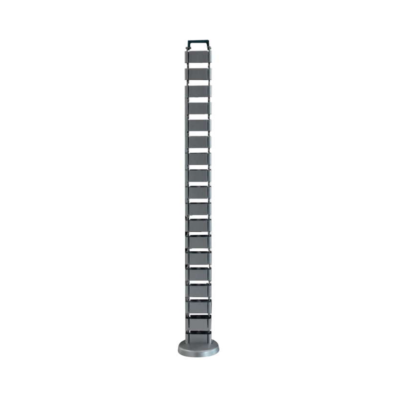 Organizador de cables vertical articulado, ideal para llevar los cables del piso a mesa o a la cubierta del escritorio de manera segura
