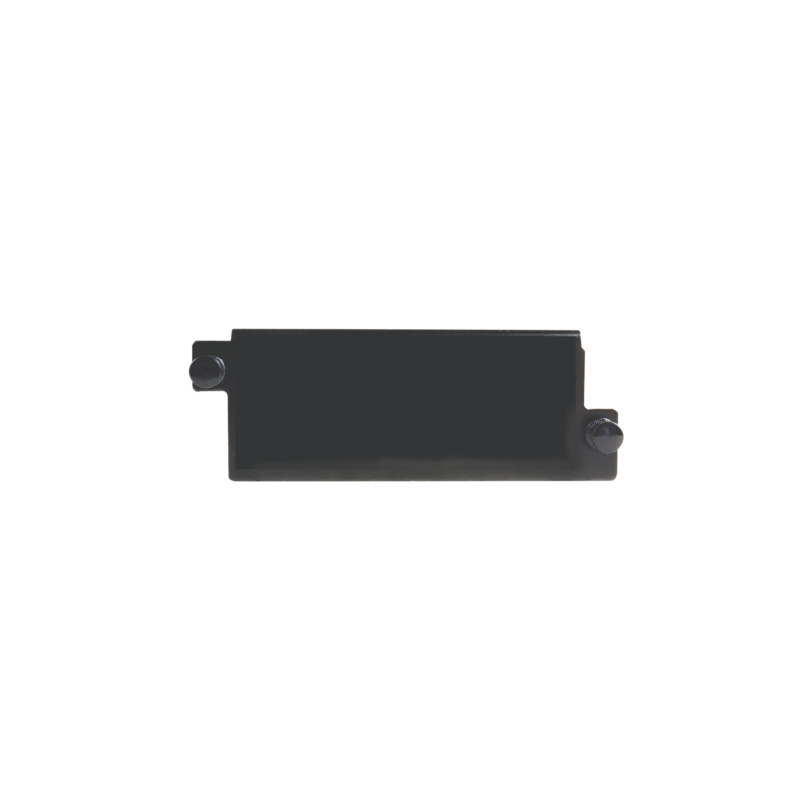 Placa adaptadora Plug and Play, Ciega, Color Negro