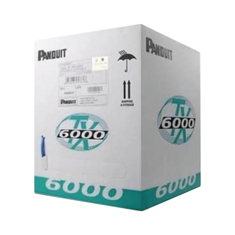 Bobina de Cable UTP 305 m. de Cobre, TX6000™ PanNet, Reelex, Azul, Categoría 6 Mejorado (23 AWG), PVC (CM), de 4 pares