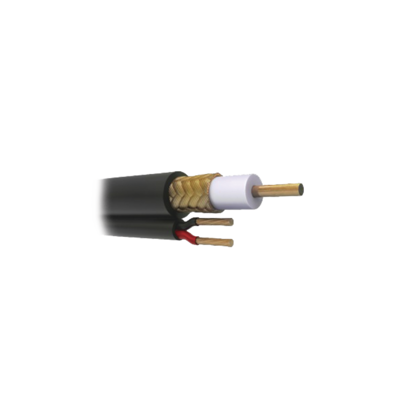 Cable Coaxial RG59 Siamés, HECHO EN MÉXICO, Optimizado para HD. Aplicación para interior, Retazo de 15 Metros