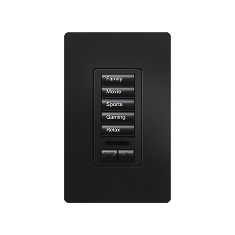 Teclado seetouch 5 botones, programe escenas diferentes en cada botón