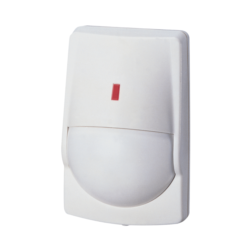 Sensor de Movimiento PIR / Uso en Interior/ Inmunidad a Mascotas / 40 X 40 Cobertura / Compatible con cualquier panel de alarma / Alambrico