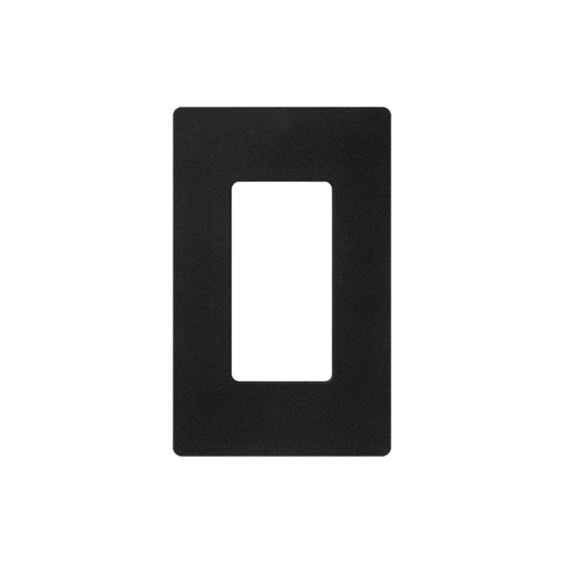 Placa de pared 1 espacio, para atenuador (dimmer), apagador ó control remoto inalámbrico LUTRON.
