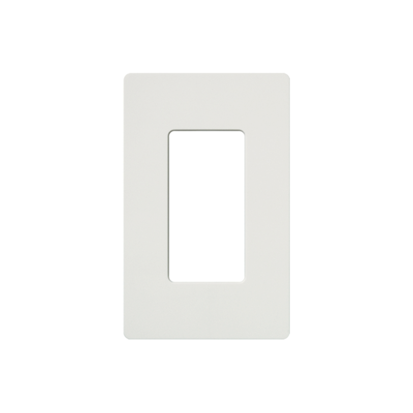 Placa de pared 1 espacio, para atenuador (dimmer), apagador ó control remoto inalámbrico LUTRON.