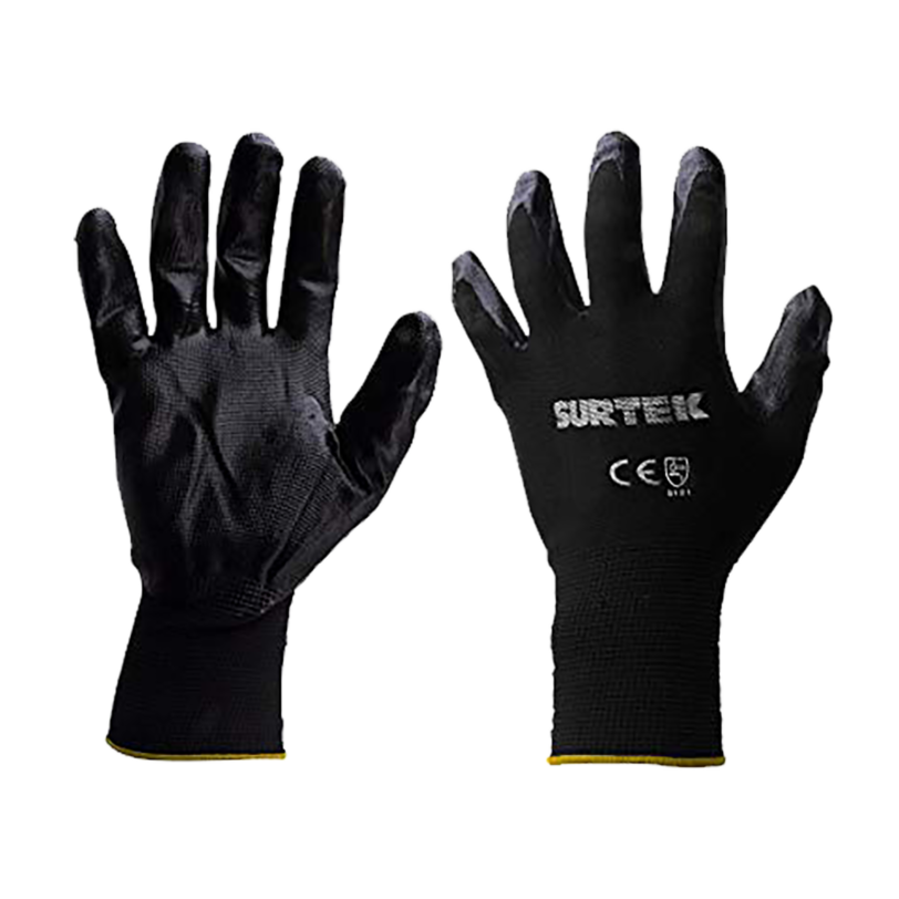 Guantes de Nylon con recubrimiento de nitrilo talla grande