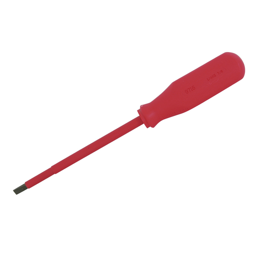 Destornillador rojo para 1000v plano de 7/32 X 5"