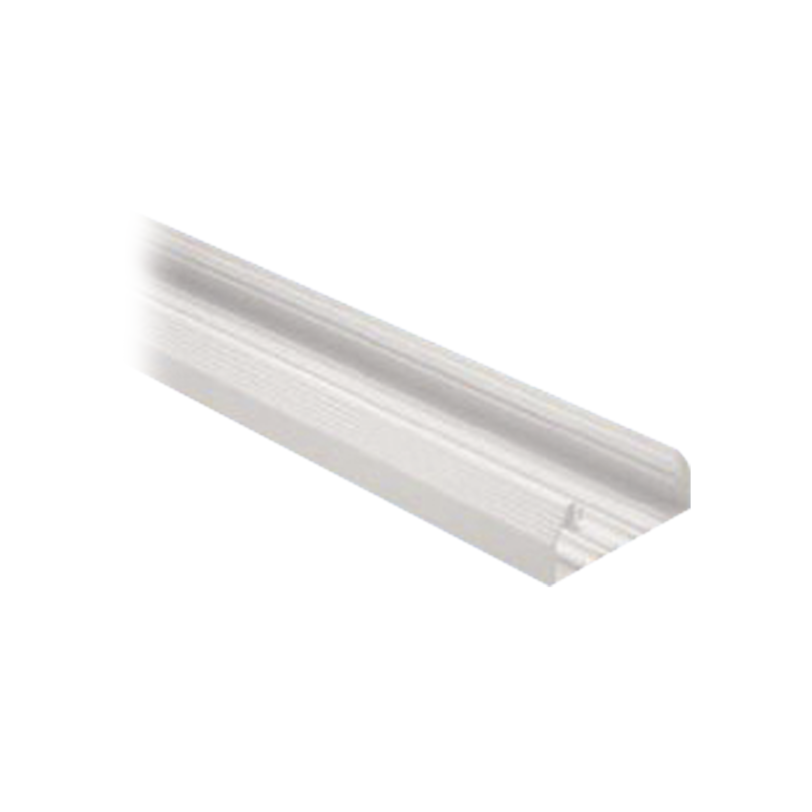 Base para canaleta T-70, de PVC rígido, con orificios perforados para montaje, 103.3 x 44.9 x 2400 mm, Color Blanco Mate