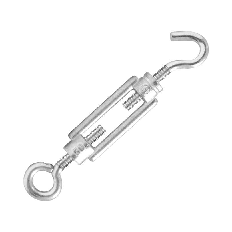 Tensor de zinc gancho-argolla 3/16" fabricado en acero al carbón.