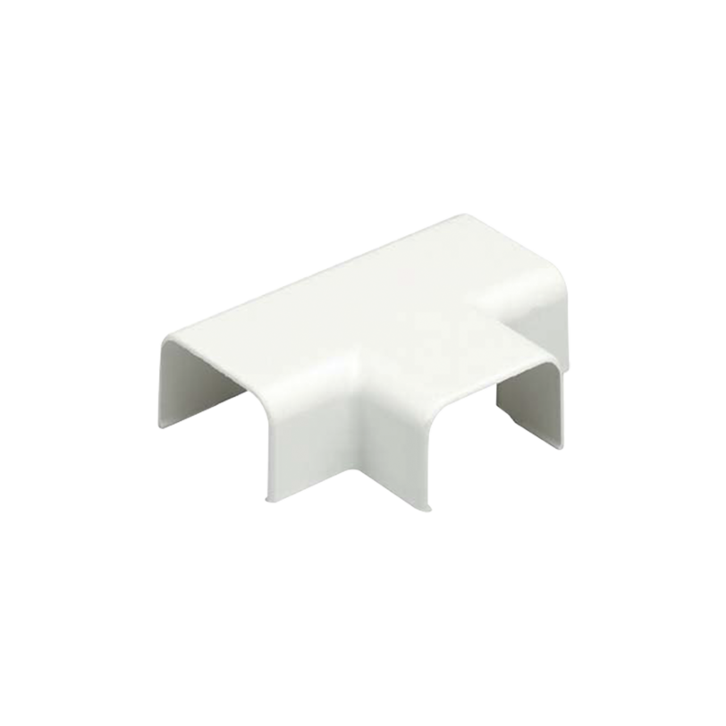Conexión en T, para uso con canaleta LD5, material ABS, Color Blanco Mate