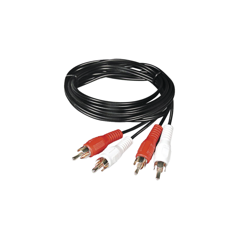 Cable RCA macho a macho de 2 metros de longitud, para aplicaciones de audio y video optimizado para HD