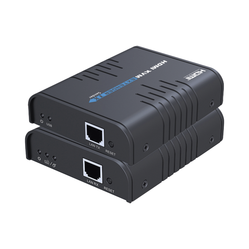 Kit extensor KVM ( Teclado, video, Mouse ) HDMI 1080P @ 60 Hz, 120 metros con cable CAT5e/6