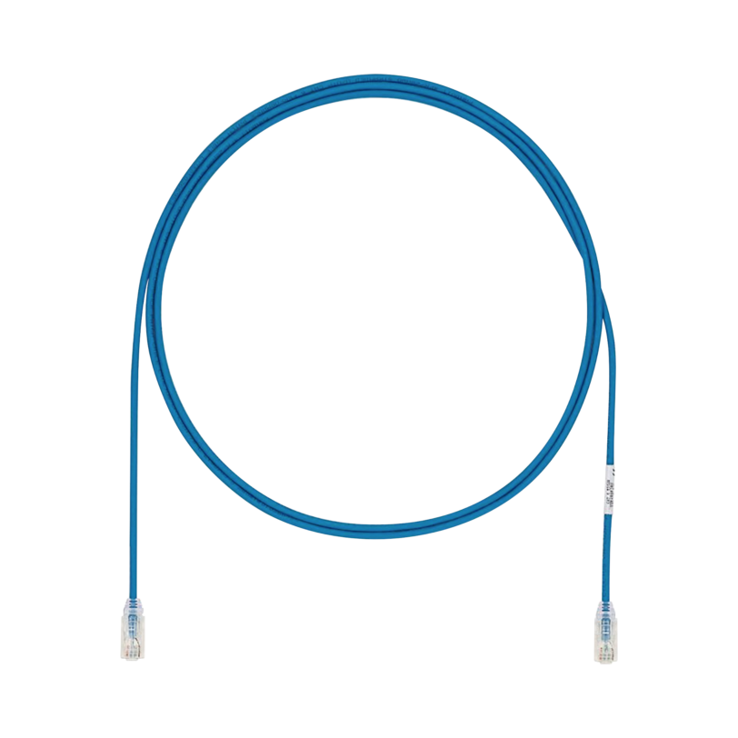 Cable de Parcheo UTP Cat6A, CM/LSZH, Diámetro Reducido (28AWG), Color Azul, 3ft