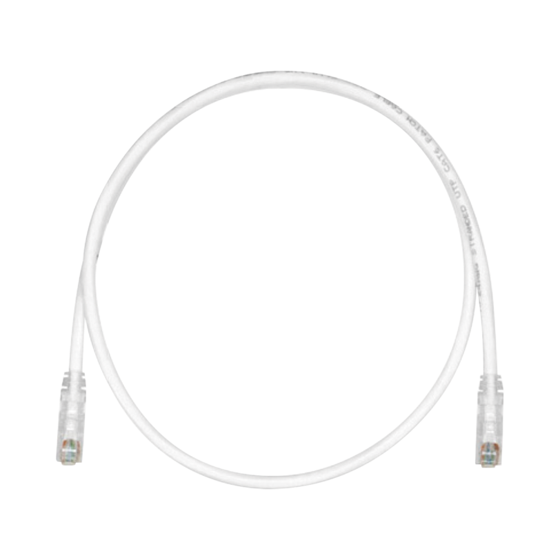 Cable de Parcheo TX6, UTP Cat6, 24 AWG, CM/LSZH, Color Blanco Mate, 7ft