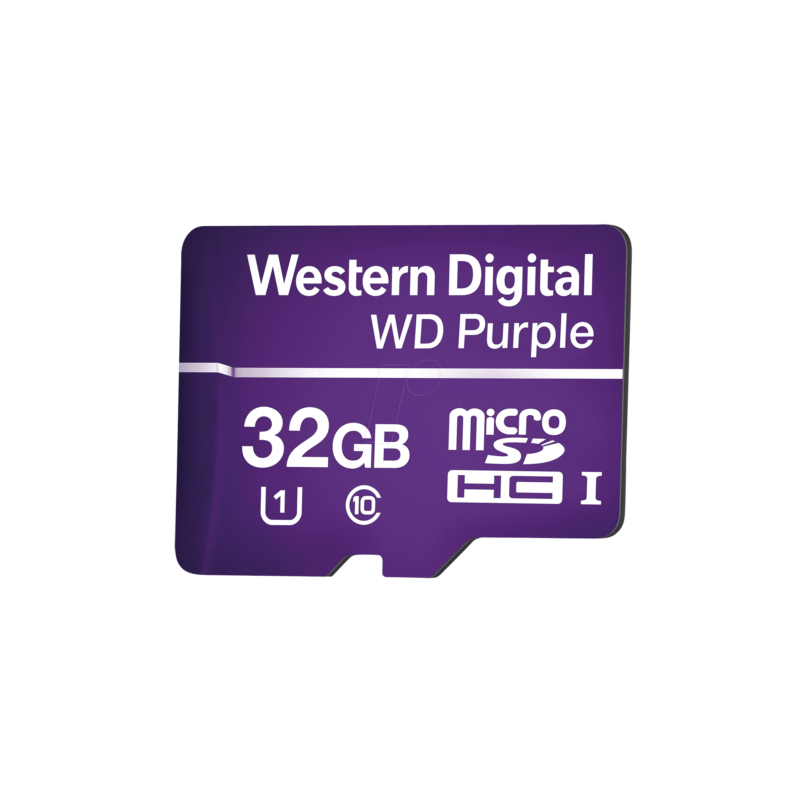 Memoria microSD de 32GB PURPLE, Especializada Para Videovigilancia, 3 VECES MAYOR DURACIÓN QUE UNA CONVENCIONAL