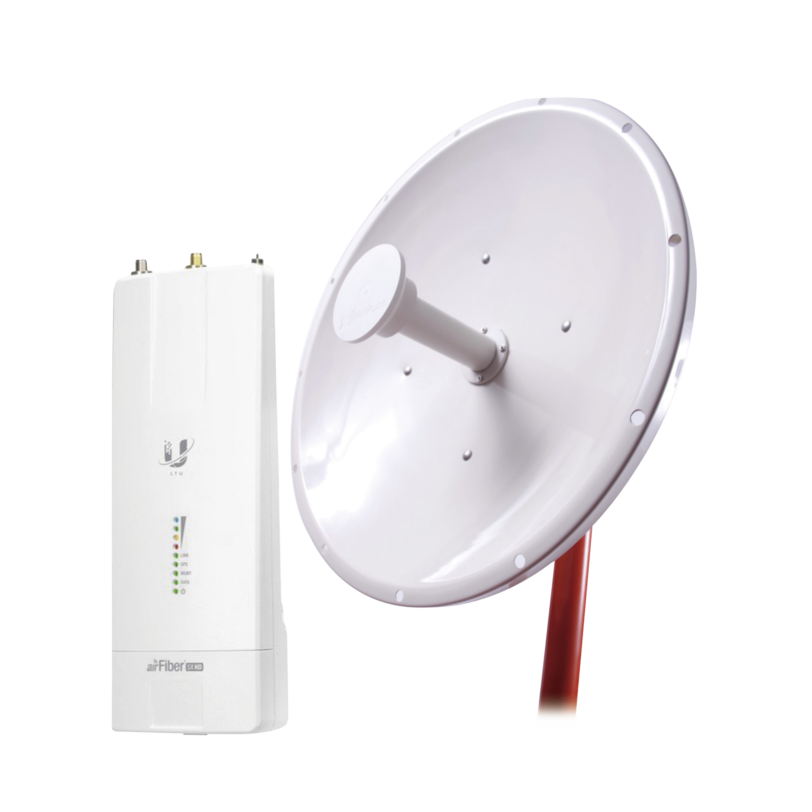 Kit de radio AF5XHD con antena NP1 de 30 dBi , Frecuencia (4.9-6.2 GHz), incluye jumper, ideal para distancias de hasta 30km