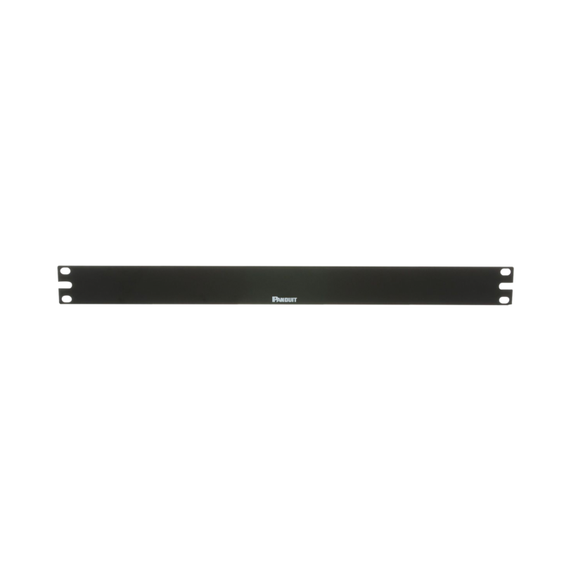 Tapa Ciega Para Rack Estándar de 19in, Plano, de Acero, 1UR, Color Negro