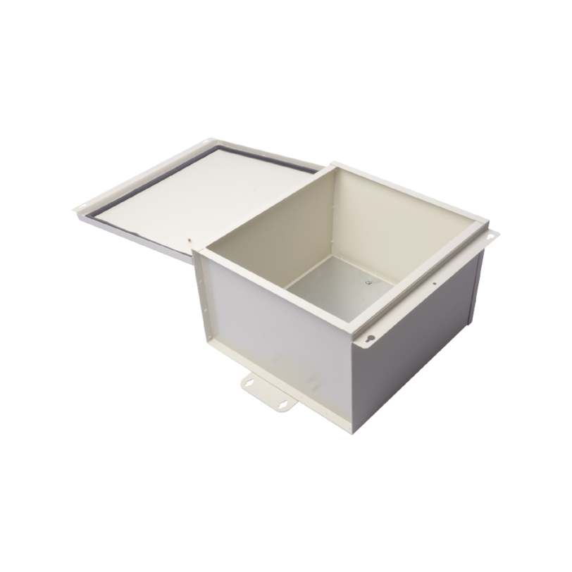 Gabinete de Telecom. de Acero Galvanizada con Plato Interior (400 x 400 x 250 mm). SE PUEDE PONER CANDADO.
