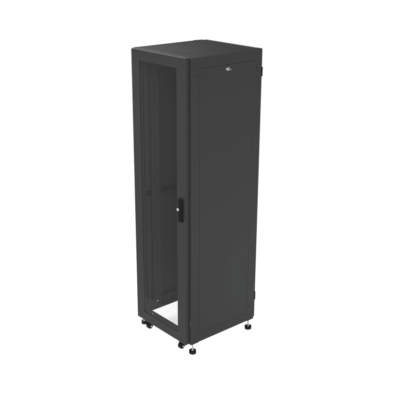 Gabinete para Telecomunicaciones Rack Estándar de 19, 42UR, 600 mm Ancho x 600 mm Profundidad. Fabricado en Acero.