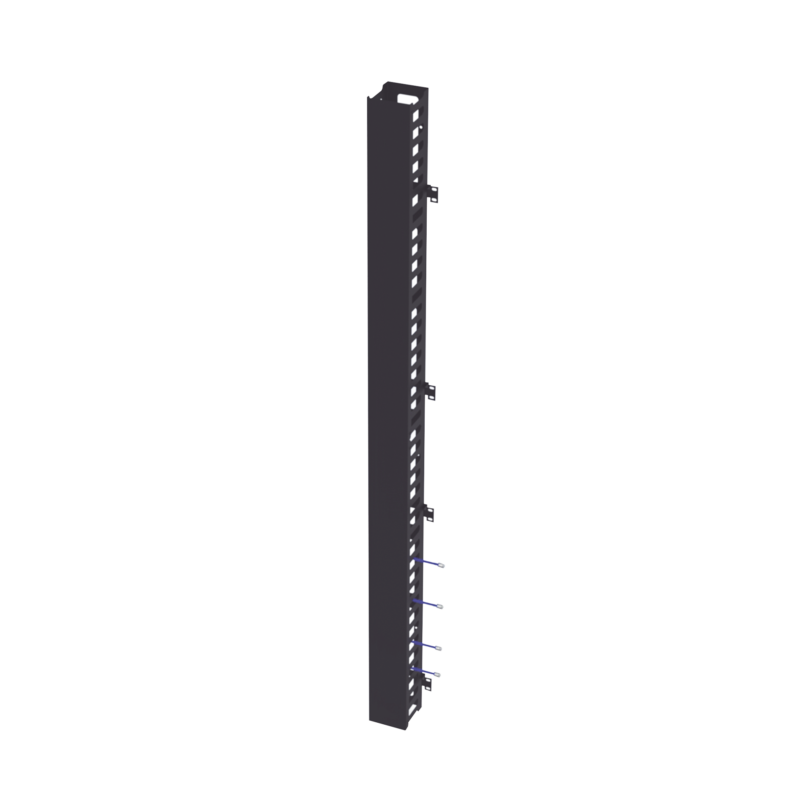 Kit Organizador Vertical de Cable Sencillo para Rack Abierto de 42 Unidades para EIQR3242 y EIRL5542DR.