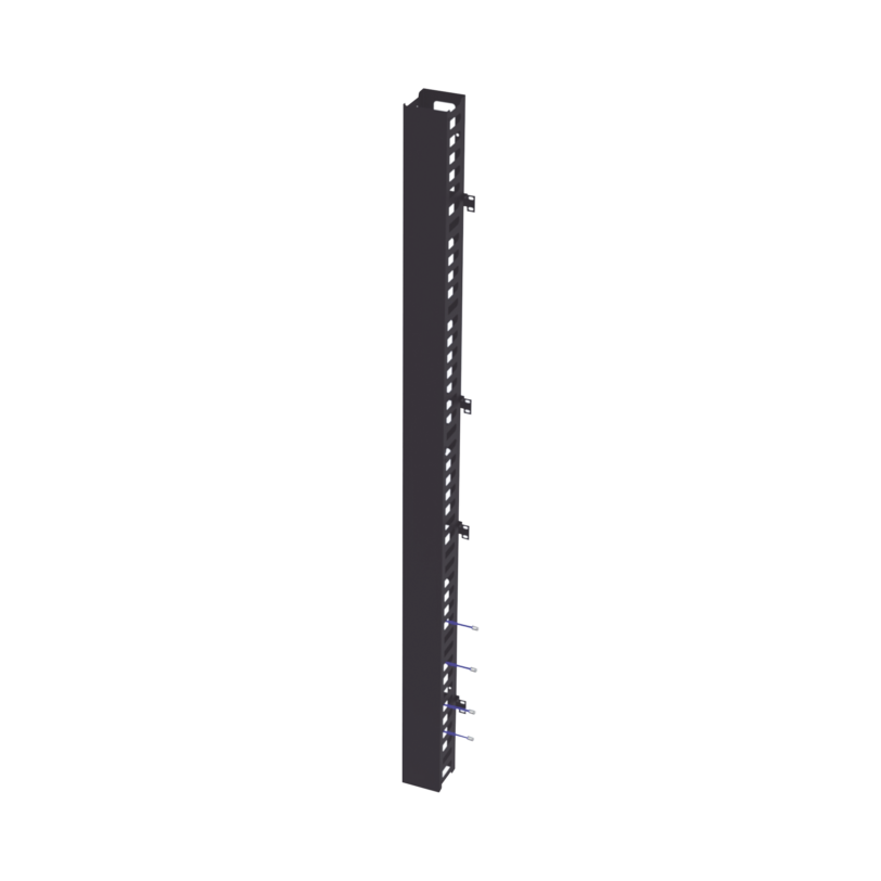 Kit Organizador Vertical de Cable Sencillo para Rack Abierto de 45 Unidades para EIQR3245 y EIRL5545DR.