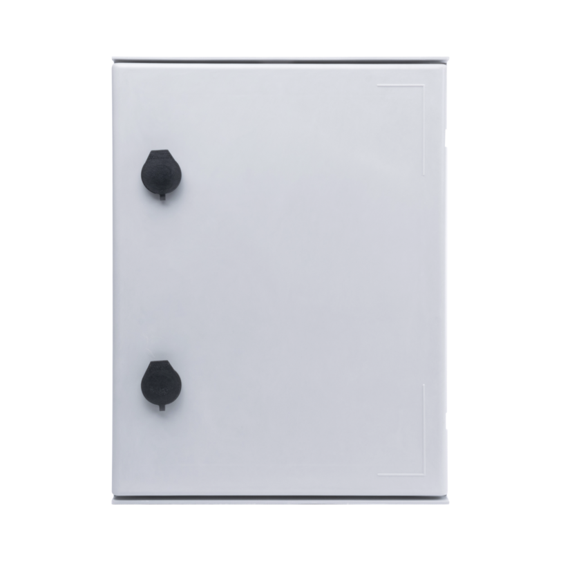 Gabinete de Poliéster IP65 Uso en Intemperie (300 x 400 x 200 mm) con Placa Trasera Interior (Incluye Chapa y Llave).