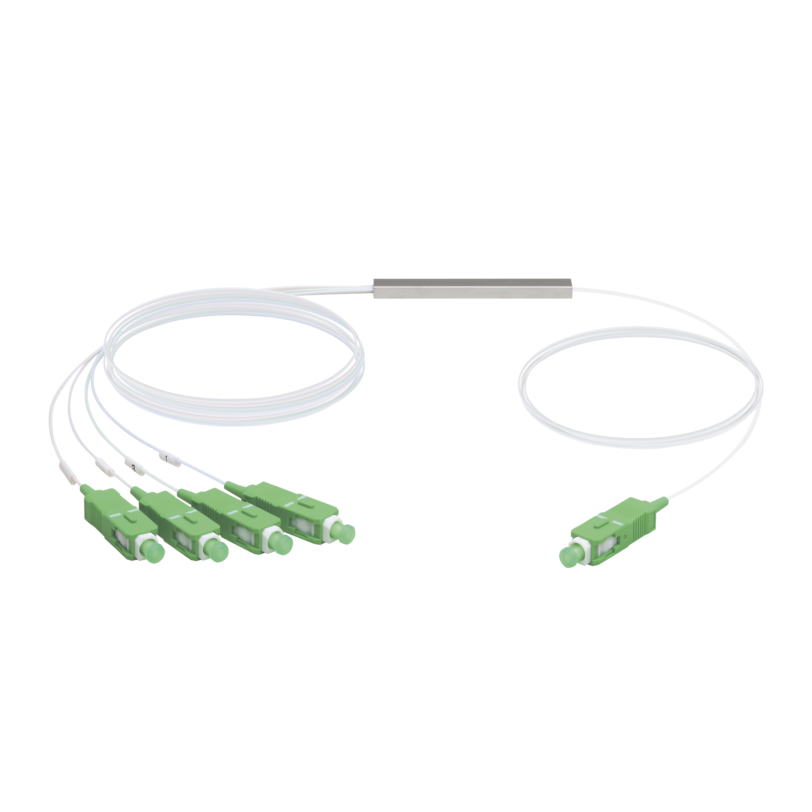 UFiber Splitter (Divisor Óptico) PLC 1 x 4, con conectores SC/APC