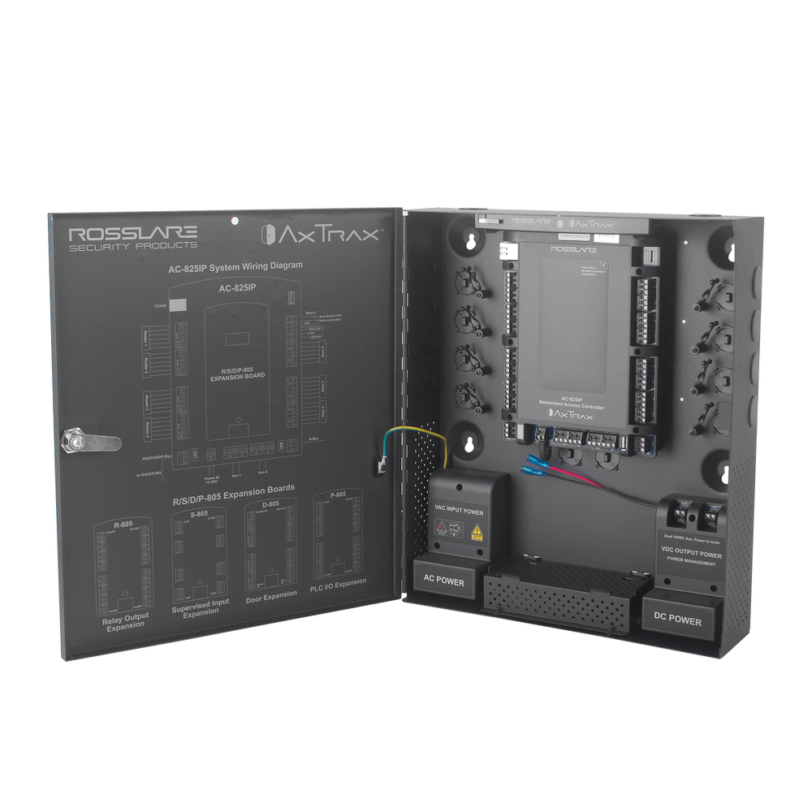 Controlador de acceso para 4 lectoras / Expandible a 56 Lectoras / Compatible con Sistema de Elevadores / 100,000 Usuarios