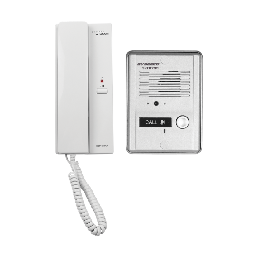 Kit de audio portero con un auricular (expandible hasta 3 auriculares)