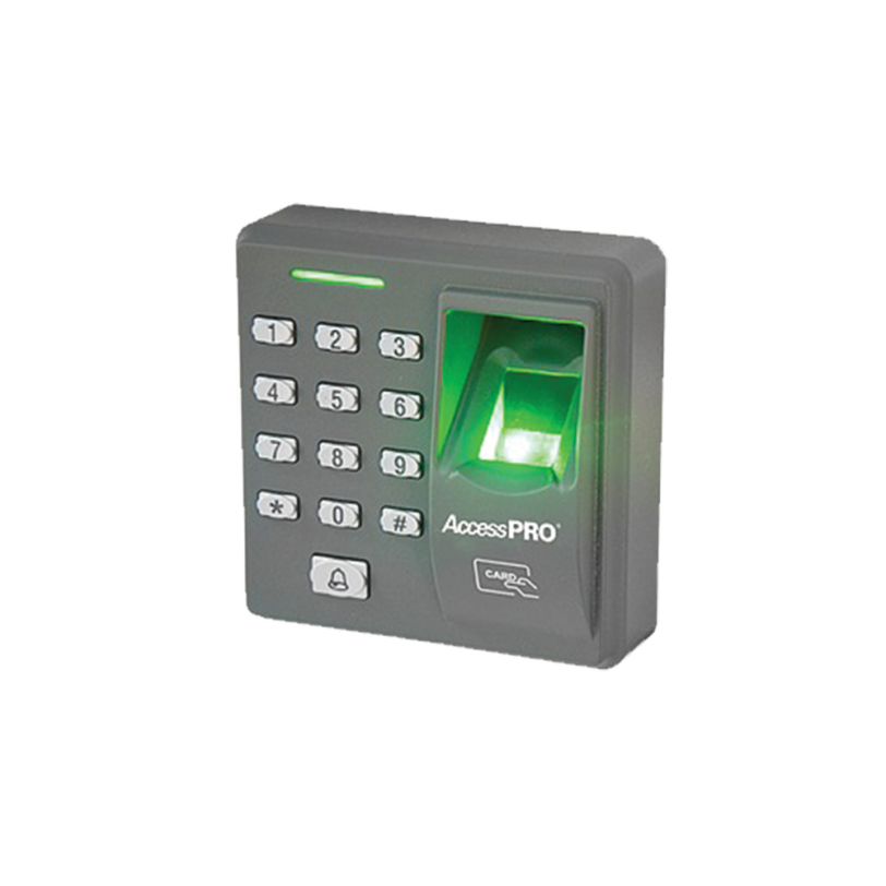 Lector de huella y proximidad con teclado aut?nomo, 500 huellas/500 tarjetas/8 passwords