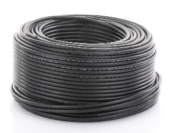 Cable Fotovoltaico Negro / 6mm² (10AWG) / Material COBRE / 2000V / Rollo de 100m