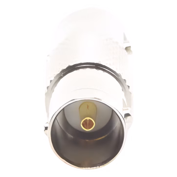 Adaptador Tipo Barril para 75 Ohm de Conectores BNC Hembra a BNC Hembra, Níquel / Oro / Teflón.