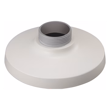 Montaje adaptador tipo plato necesario para pared o techo en domos fijos