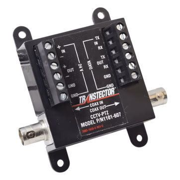 Protector Contra Descargas Eléctricas Para Cámaras PTZ Para 12 Vcd, 24 Vcd y Turbo HD BNC