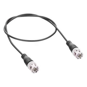 Cable Coaxial armado con conector BNC y longitud de 1.5m, Optimizado para HD ( TurboHD, HD-SDI, AHD )