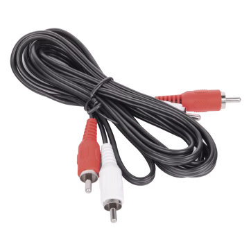 Cable RCA macho a macho de 2 metros de longitud, para aplicaciones de audio y video optimizado para HD
