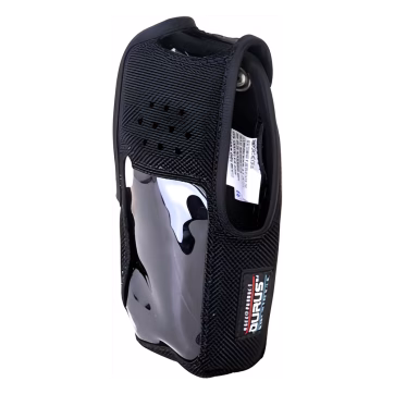 Funda de Nylon, clip metálico /cinto, capuchón con broches /botones y visor frontal para NX-410K2 y NX-411K2.