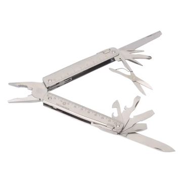 SwissTool – Multiherramienta tipo Navaja de Acero Inoxidable con Pinza y Funda de Nylon